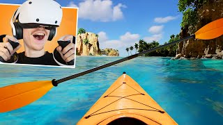 This PSVR2 Kayak Simulator Game is TOO REAL to be VR [upl. by Kele]