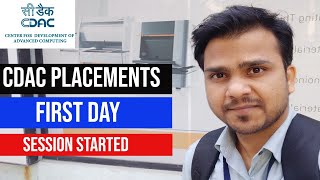 First day of CDAC Placements  Placement session started [upl. by Asillim]