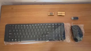 Logitech MK215 Wireless Keyboard Mouse combo  unboxing amp review  testing it on Windows and MacBook [upl. by Yrrehc165]