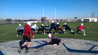 Joshua Appleby hits 57yarder at OD Bowl practice [upl. by Ramo]