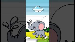 EASY Draw This If You Love Elephants and Happy Tunes 🎶🎶🎶 [upl. by Niai291]