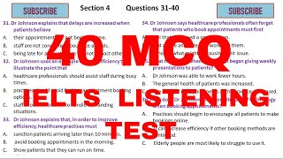 IELTS listening MCQ practice test [upl. by Nosreg]