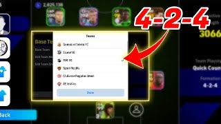 how to get 424 formation in efootball 2024  ANY TIME FOR EVERYONE🤩 [upl. by Nymsaj177]