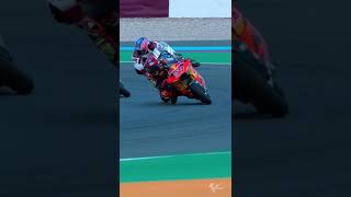 Moto2 last corner shenanigans  2022 QatarGP [upl. by Leckie]