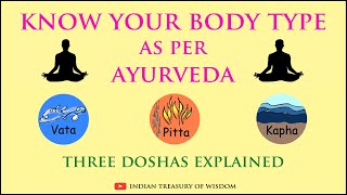 Know your Body Type as per Ayurveda  Vata Pitta and Kapha Doshas Explained Hindi [upl. by Carvey]