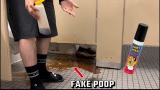 Fake Poop Prank In Public Bathrooms [upl. by Baillie]