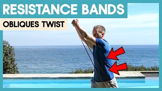 Resistance Band Obliques Twist [upl. by Akimrej]