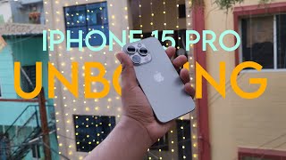 IPHONE 15 PRO UNBOXING amp FIRST IMPRESSION⚡️The best iphone ever [upl. by Haleeuqa]