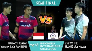 Rahmat HidayatYeremia Rambitan vs Zhi Wei HeHuang Jui Hsuan BNI IIC 2024 Badminton  Semi Final [upl. by Stedman]