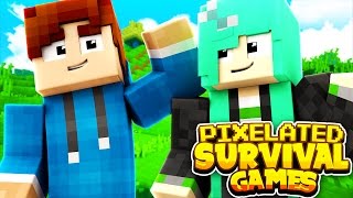 Minecraft Survival Games  YouTuber Tournament Pixelated Survival Games  w SallyGreenGamer [upl. by Layod]