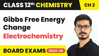 Gibbs Free Energy Change  Electrochemistry  Class 12 Chemistry Chapter 2  CBSE 202425 [upl. by Burkhardt]