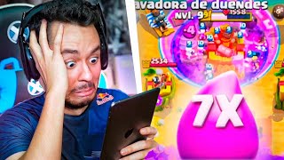 GREFG JUEGA CON ELIXIR INFINITO EN CLASH ROYALE  TheGrefg [upl. by Anirat]