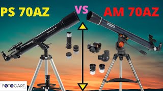 AstroMaster 70AZ vs PowerSeeker 70AZ Refractor Telescope Comparison hindi review moon saturn [upl. by Vivia]