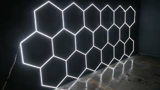 Homemade hexagonal LED light [upl. by Aniloj]