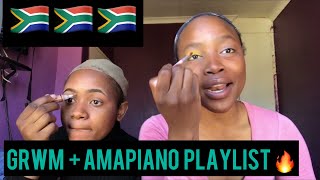 GRWM to a lit Amapiano playlist🔥🇿🇦 RIP TO KILLA KAU AND MPURA🕊❤️ [upl. by Santoro]