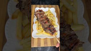 Brochetas de carne y tocino recetas comida short [upl. by Macur]