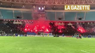 Lambiance incroyable au stade de Radès lors du match MonastirMC Alger [upl. by Amitaf]