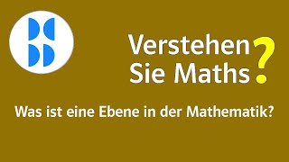 86 Was ist eine Ebene in der Mathematik [upl. by Eimaraj]