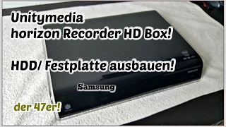 Unitymedia Samsung Horizon HD Recorder Box HDD Festplatte ausbauen [upl. by Eiroc]