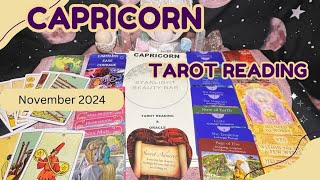 Capricorn Discover What November 2024 Holds Tarot Reading [upl. by Llerrit]