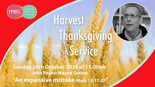 Harvest Thanksgiving Service  Sunday 20th October [upl. by Annavoj]