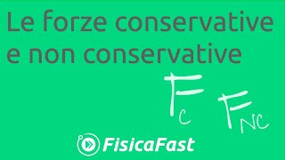 Le forze conservative e non conservative lezione di fisica [upl. by Lumbye]