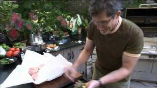 Chef Rick Bayless Grills Carne Asada Brava on a Kalamazoo Outdoor Gourmet Hybrid Grill [upl. by Adnahsal744]