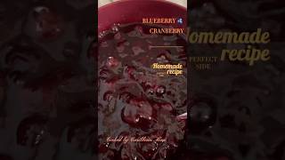 Homemade Blueberry Cranberry Sauce Recipe  Quick Homemade Side Dish for the Holidays [upl. by Frodina]