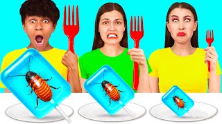 Big Medium and Small Plate Challenge  Epic Food Battle by DaDaDa Challenge [upl. by Babara133]