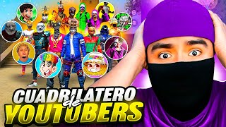 JUGUE UN CUADRILÁTERO CON LOS YOUTUBERS MÁS FAMOSOSOS DE FREE FIRE  TERMINO MUY MAL [upl. by Varipapa]