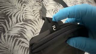 Decathlon FORCLAZ Sling Bag Organizer XL Carry Bag Black Unboxing [upl. by Flor255]