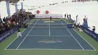 Roger Federer vs Lindsey Vonn  OFFICIAL ChocolateHeaven Event [upl. by Acisset529]