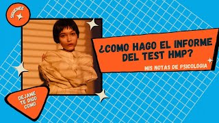 ¿COMO HAGO EL INFORME TEST HMP DE THURSTONE [upl. by Atived507]