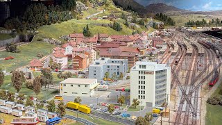 Beautiful HO Scale Model Railway Layout at the Kaeserberg Railway  Chemins de fer du Kaeserberg [upl. by Airamzul968]