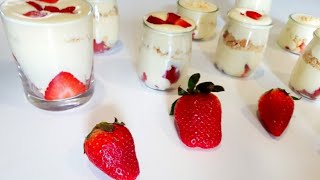 Tiramisu aux fraises 🍓🍓Simple et vite fait [upl. by Ariat]