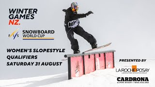 LIVE FIS SNOWBOARD SLOPESTYLE WORLD CUP  Womens Qualifers [upl. by Yssim126]