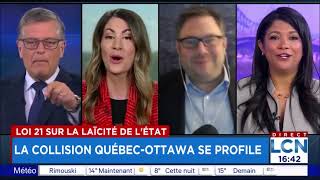 Mathieu BockCôté  La loi 21 et le fédéral [upl. by Deeyn]