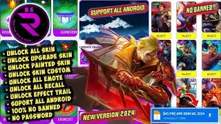 NEW APK UNLOCK ALL SKIN MLBB 2024 PATCH TERBARU SCRIPT SKIN ML NO BANNED WORK 100 [upl. by Nole]