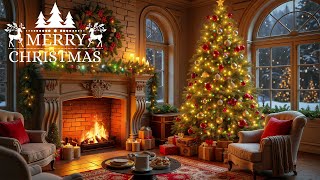 Cozy Fireplace with Relaxing Christmas Music🎄Soothing Christmas Music for Sleep 🌙 Christmas Ambience [upl. by Chester479]