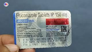 Zocon 150mg Tablet  Fluconazole Tablet  Zocon 150 Tablet Uses Benefits Dosage Review in Hindi [upl. by Ainoval501]