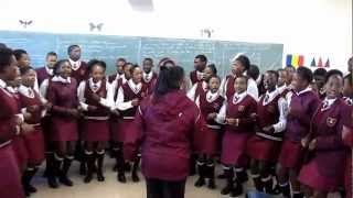 9th Grade Choir at Percy Mdala Knysna South Africa [upl. by Storer]