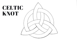 How to draw a Celtic Trinity knot Triquetra [upl. by Niggem]