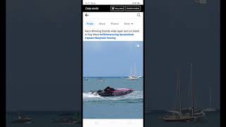 Speed race in Key West summer season boat bigwaves ocean fun support sea [upl. by Nohj908]