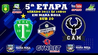 LIGA GOIÁS GYNBETCOM 2024  CATEG BASE  TROMBAS EC X CAM  MINAÇU  SUB 20 [upl. by Spevek921]