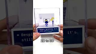 Turning a famous 2D Undertale scene into a 3D Cube undertale [upl. by Ebaj]