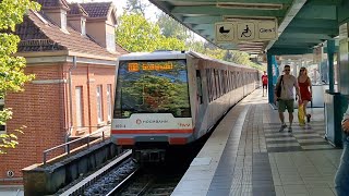 Mitfahrt in der kompletten U1U3 von Großhansdorf bis Hamburg Barmbek im DT43 1691 [upl. by Jedlicka]