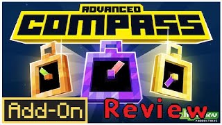 Minecraft Bedrock addon mod review Advanced Compass [upl. by Pik]