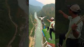 Bungy In Nepal bungee bungeejumping jumping adventure trending viral bungy shorts [upl. by Edaj]