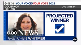 Whitmer projected to win governor race in Michigan [upl. by Bowes]