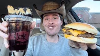 Jack in the box Box Smashed Jack Oreo Ultimate Cookie Bar and Coconut Berry Breeze Infusion Review [upl. by Sansbury]